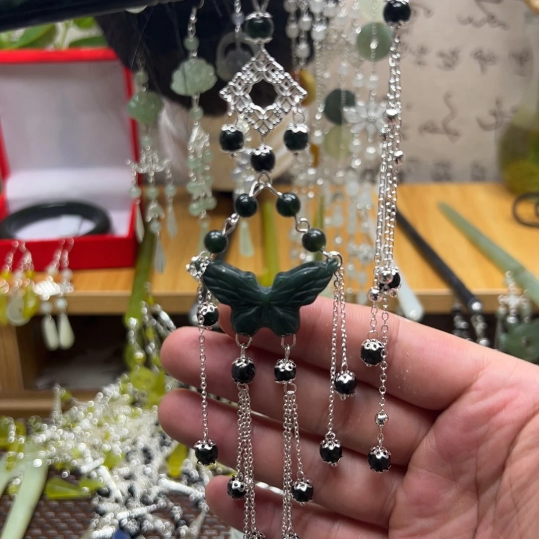 蛇纹石玉合金戒指