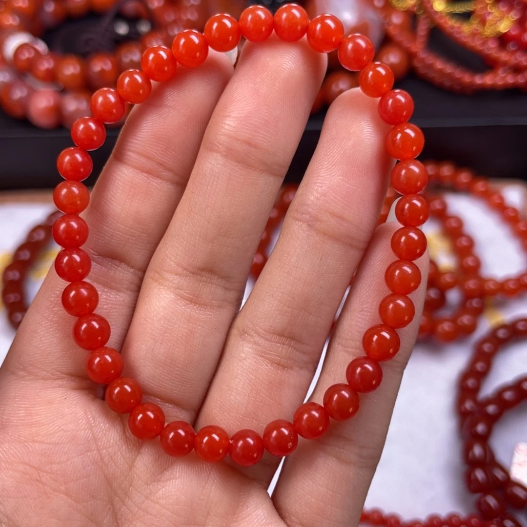 未镶嵌手链南红玛瑙