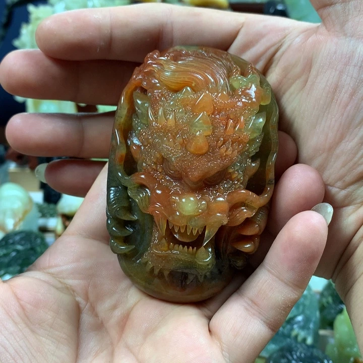 前***进未镶嵌蛇纹石玉珠宝奇石