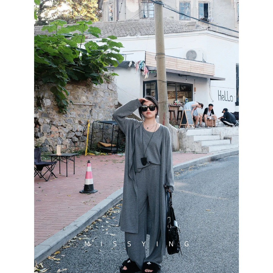 茶茶【宠粉断码浮力】微胖大码长袖t国风大衣外套古风半身裙