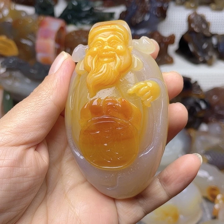 玛瑙/玉髓饰品未镶嵌常***人