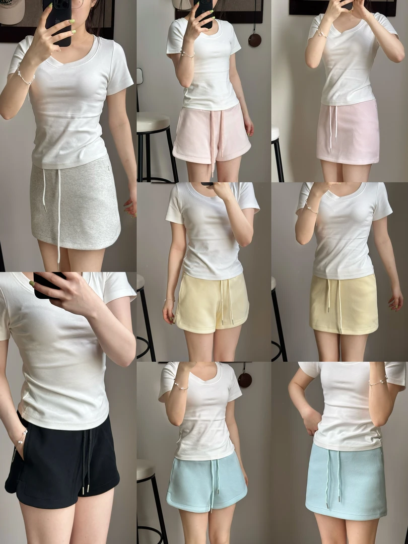 【新款裙裤和短裤】韩系抽绳半身裙女2025早春穿搭新款高腰短百搭