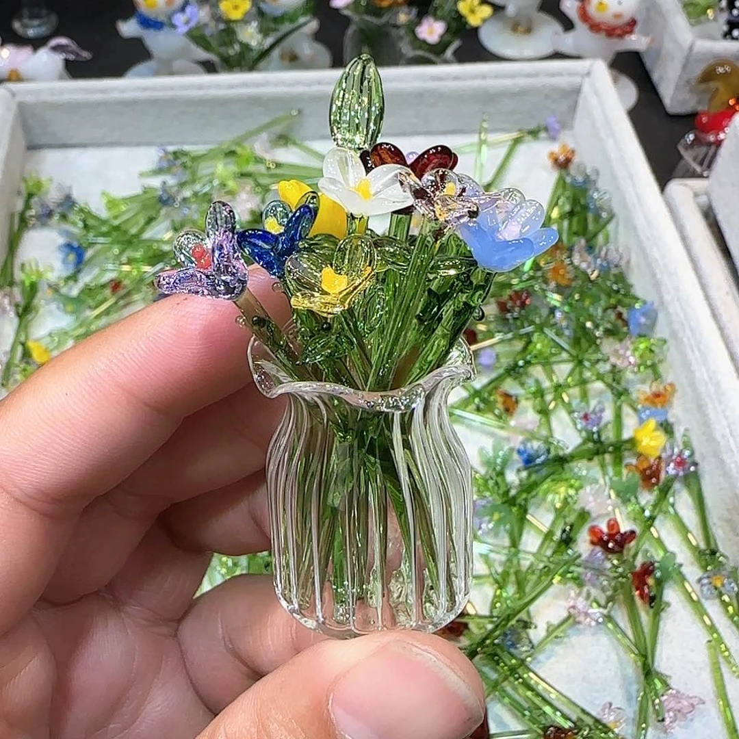琉璃手工艺品597插花
