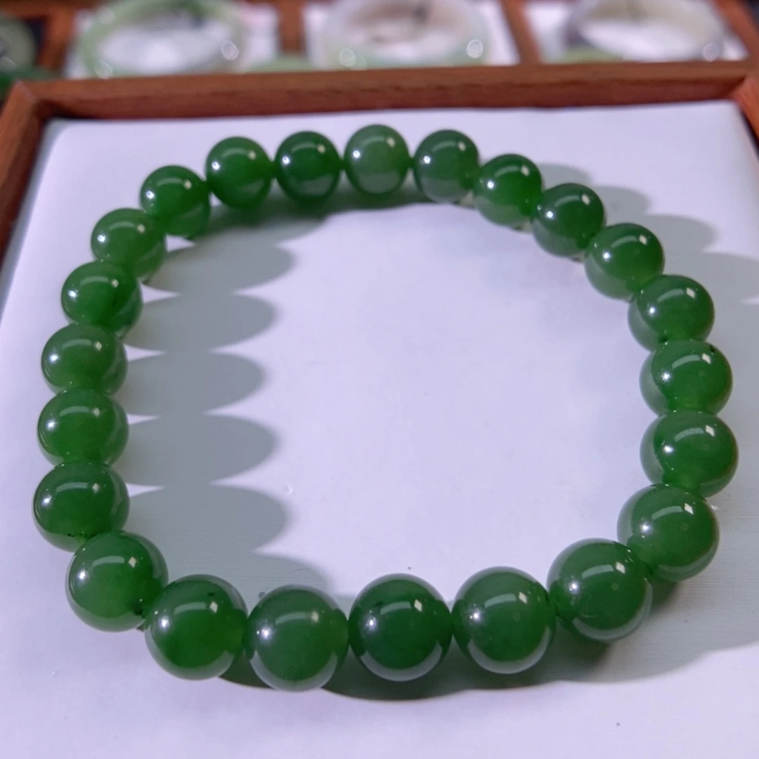【闪购商品】未镶嵌手链和田玉（碧玉）