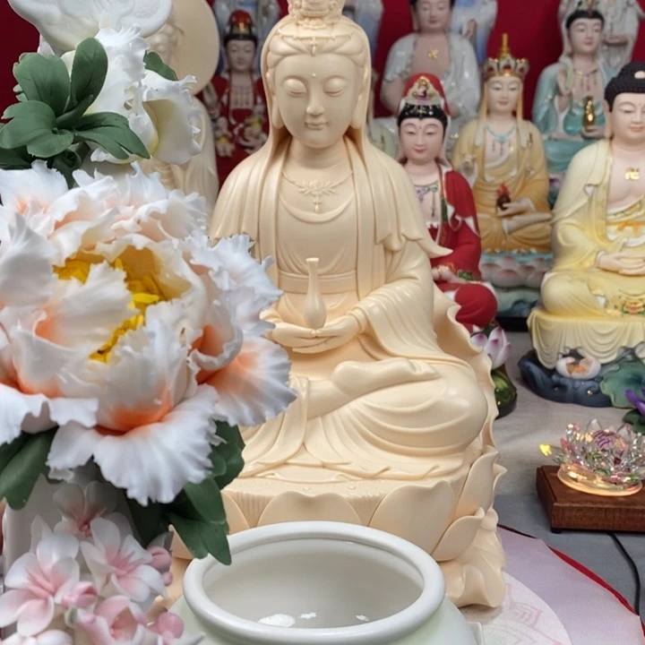 摆件观音香炉陶瓷花摆件1369元