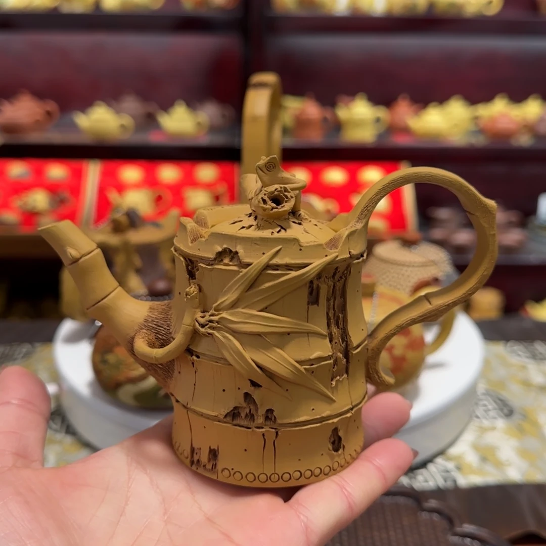 【闪购商品】紫砂茶壶建*哥竹节青蛙