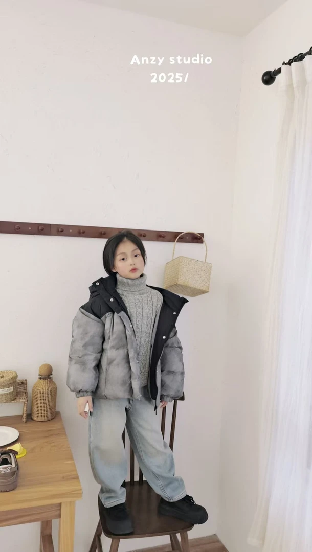 超柔加绒牛仔裤  110-160cm