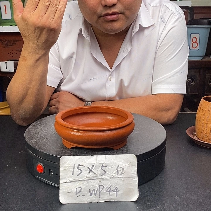 紫砂花盆货号一只WP44