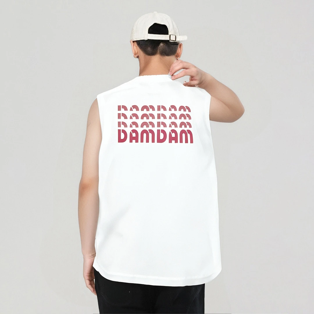 青少年背心装男童夏款无袖t恤夏季薄款夏装KZ003少年说大童男装