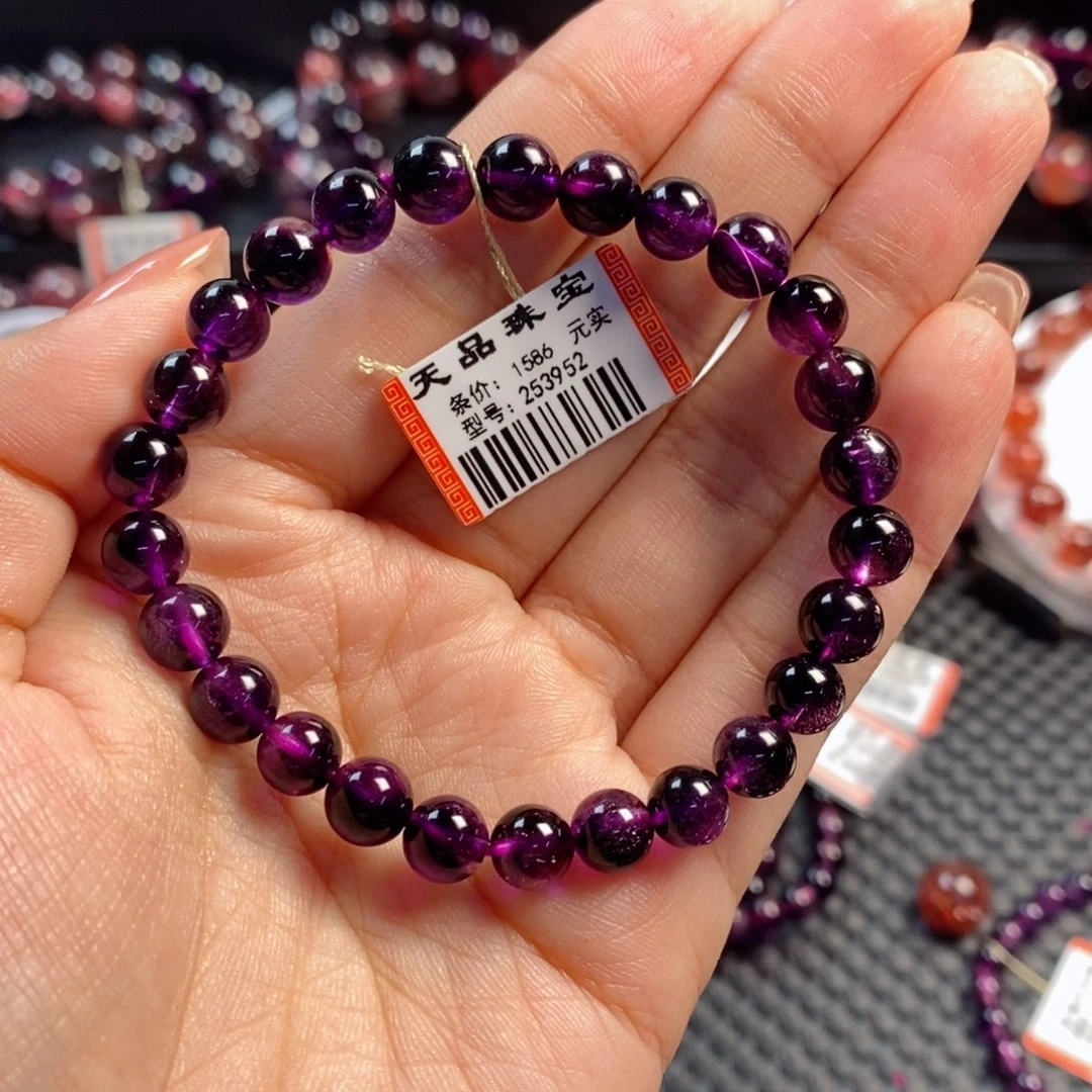 水晶手链未镶嵌c***e紫超七253952