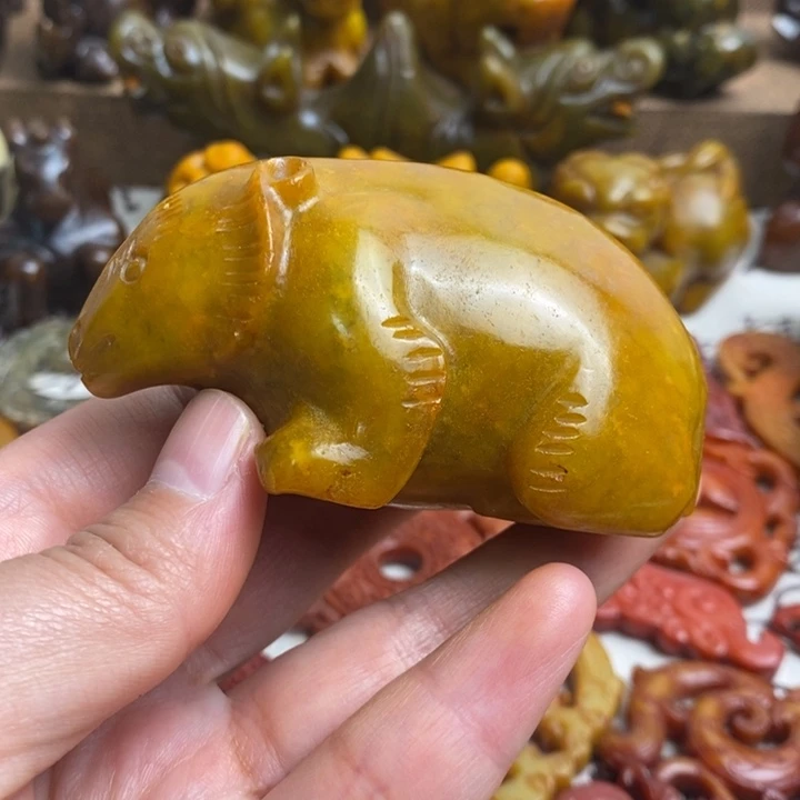 未镶嵌蛇纹石玉颈饰117