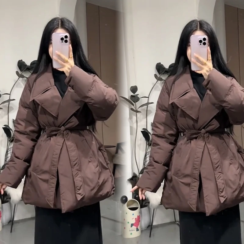 2025秋冬新款时尚显瘦气质网红高档洋气女高级百搭宽松大码棉服潮