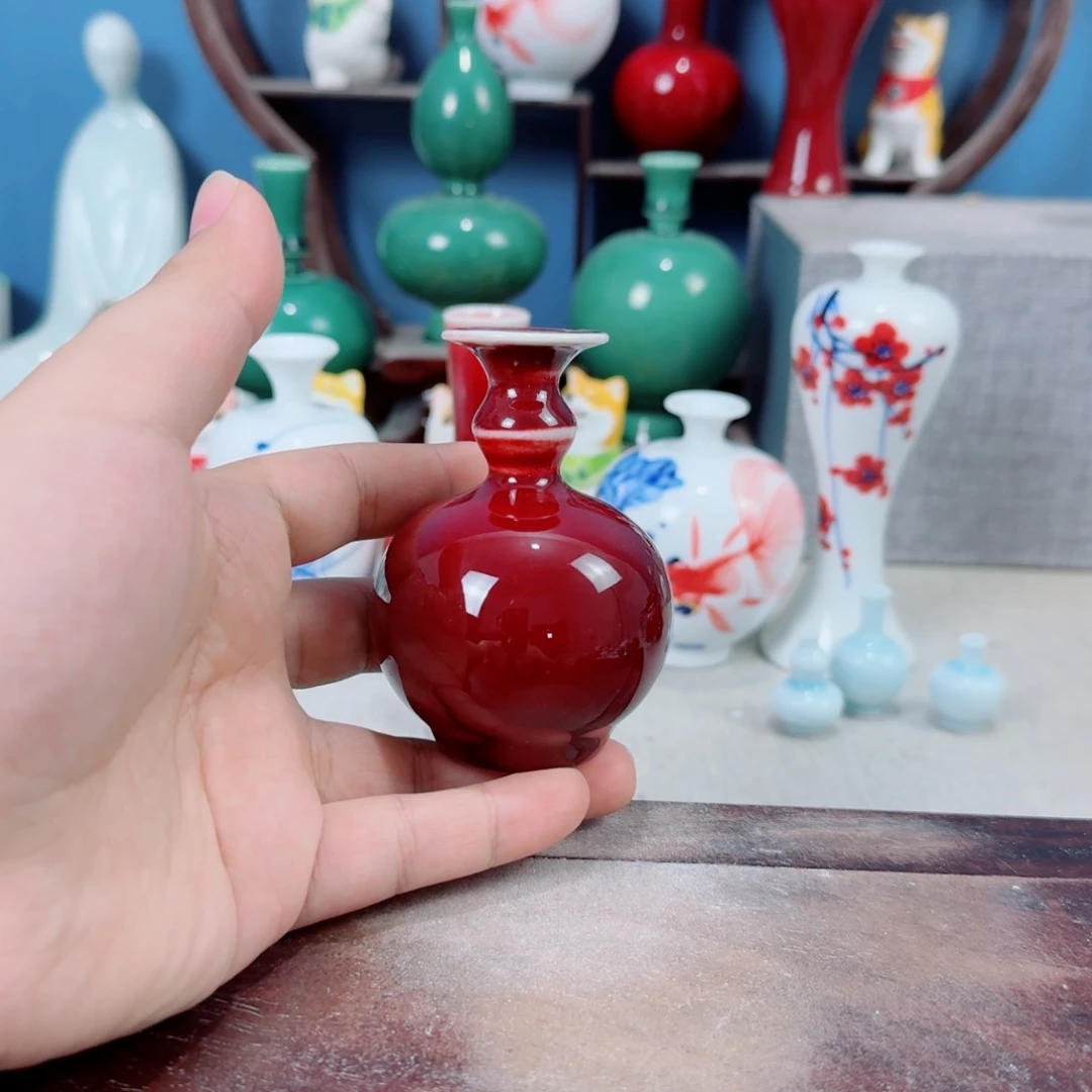 陶瓷手工小花器摆件