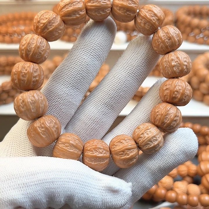 猴头核桃手串八楞