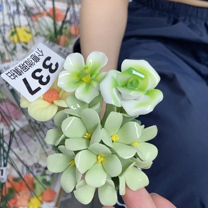 杯手工制作陶瓷花