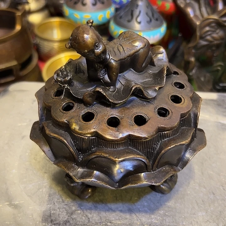 黄铜摆件，文房工艺品摆件