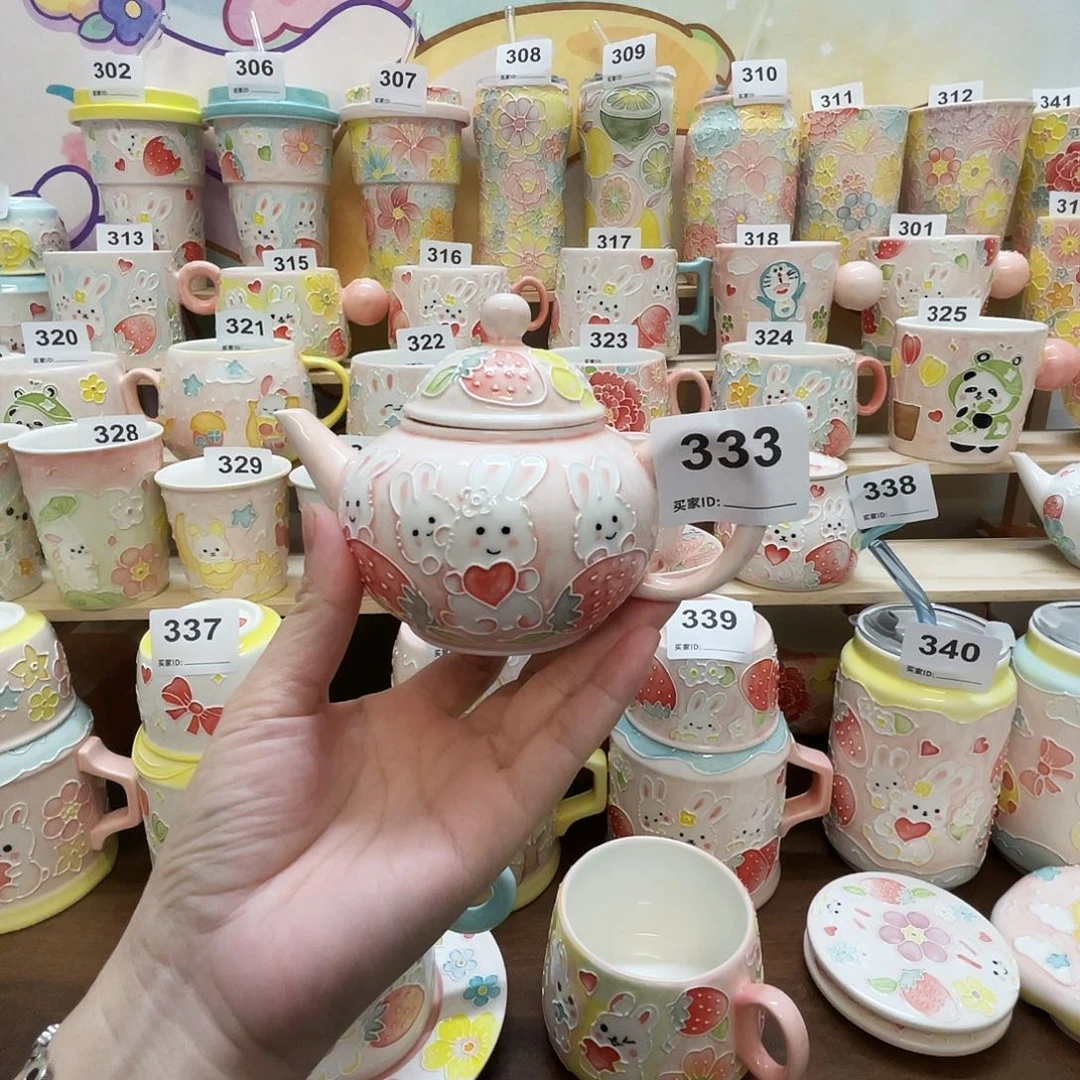 瓷片微瑕玉泥茶壶333