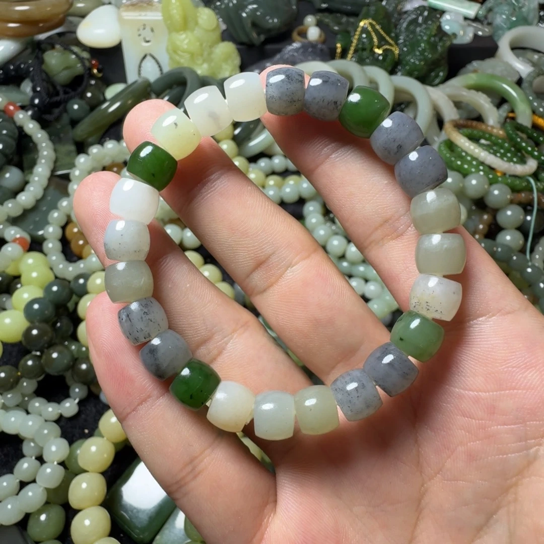 和田玉未镶嵌手串