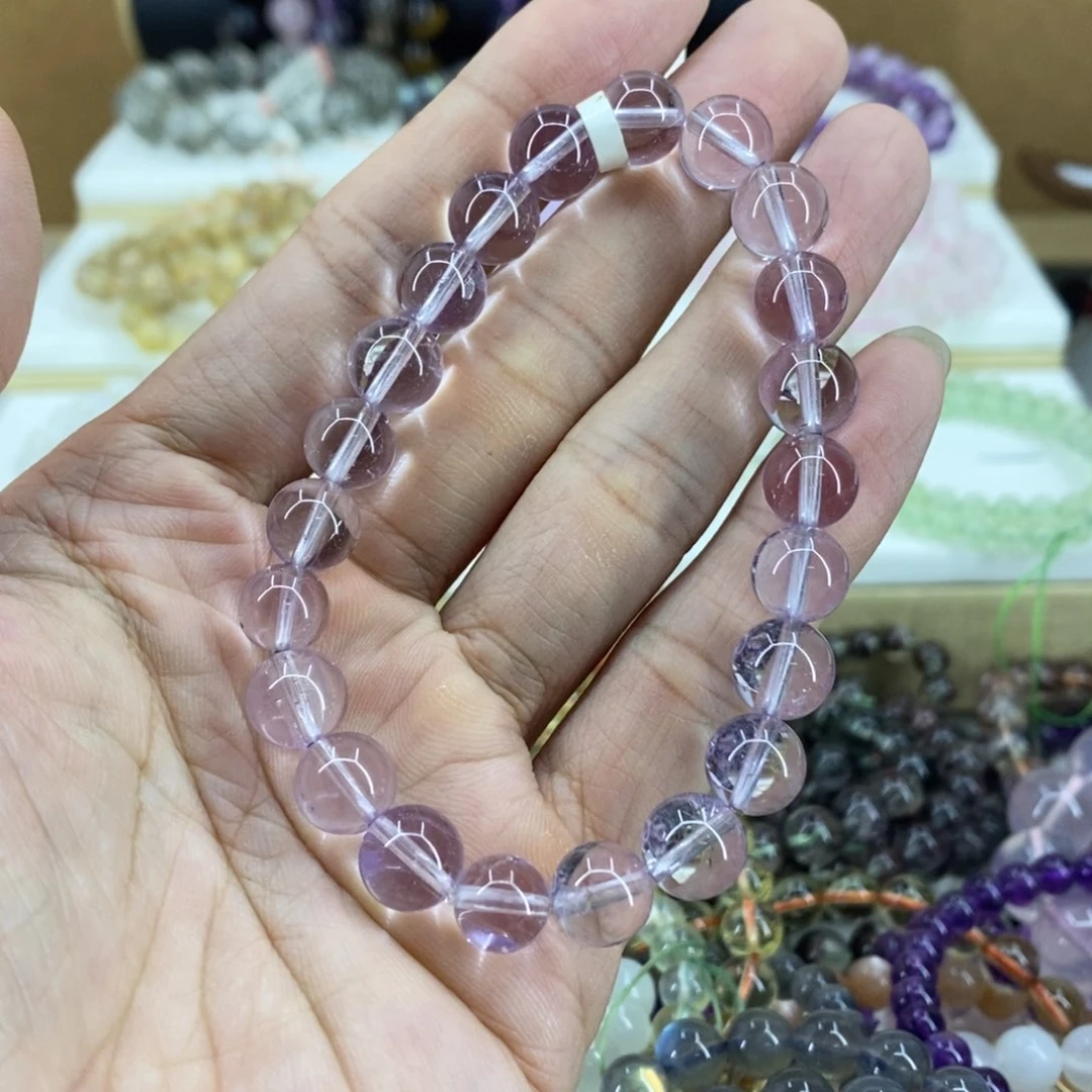 水晶手串未镶嵌紫水晶