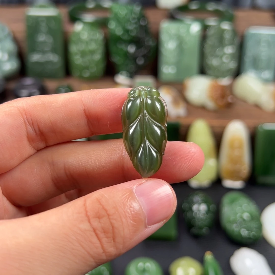 和田玉（碧玉）未镶嵌吊坠(不含链)