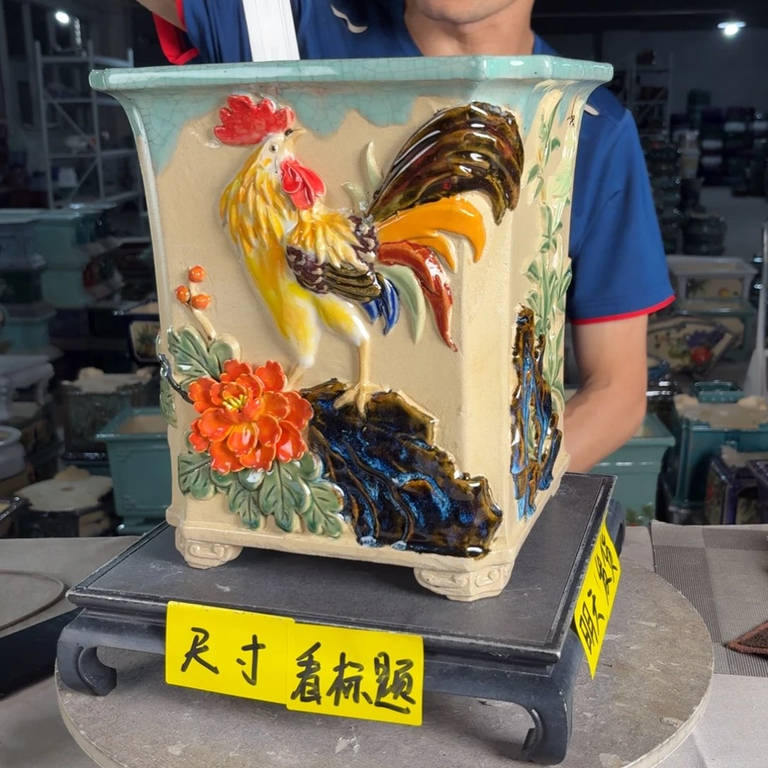 一风堂石湾花盆 内21*27