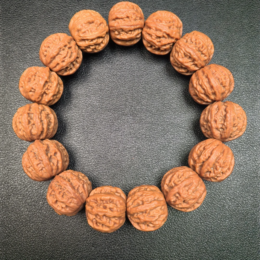 珊瑚纹小秋子核桃手串