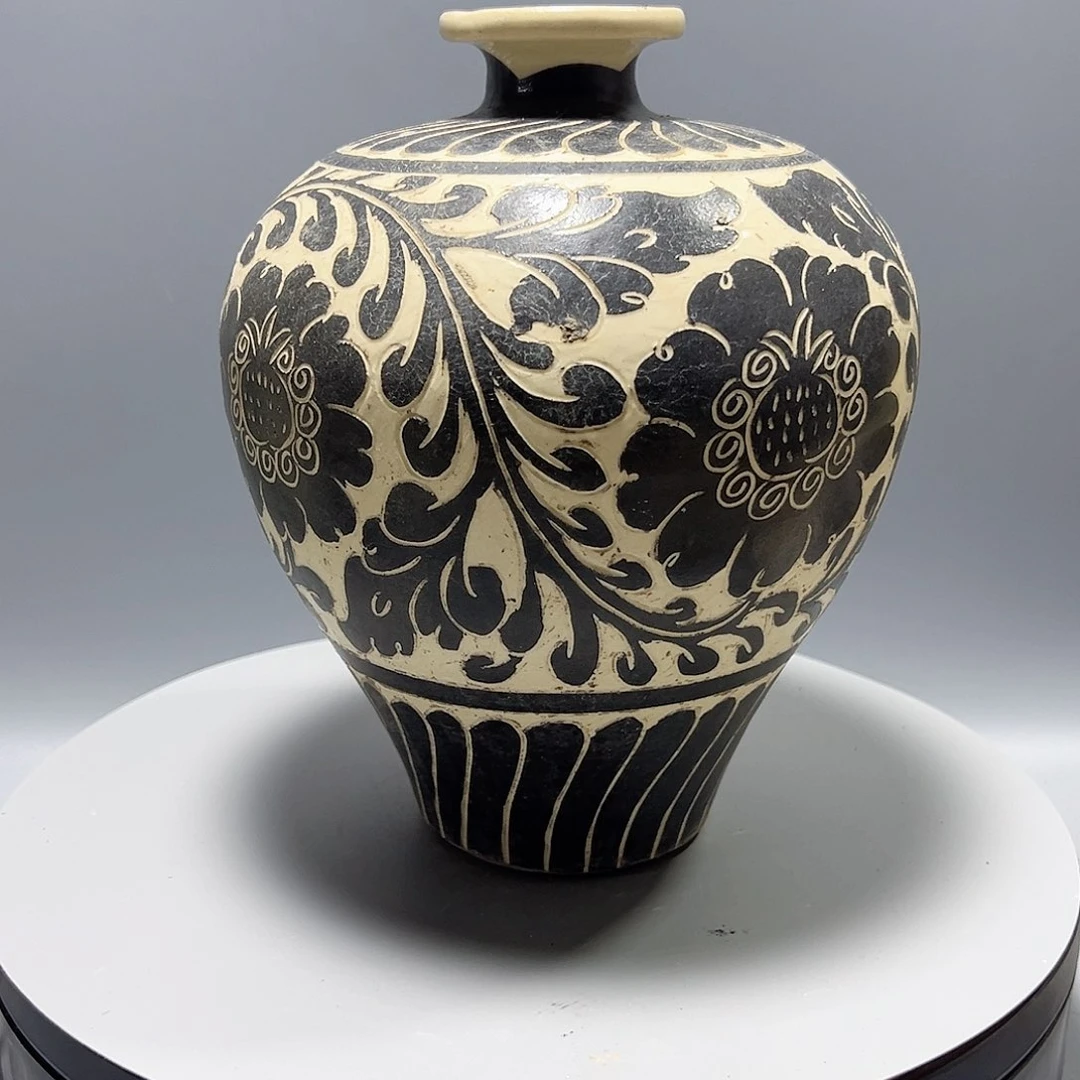 瓷器艺术品磁州窑梅瓶