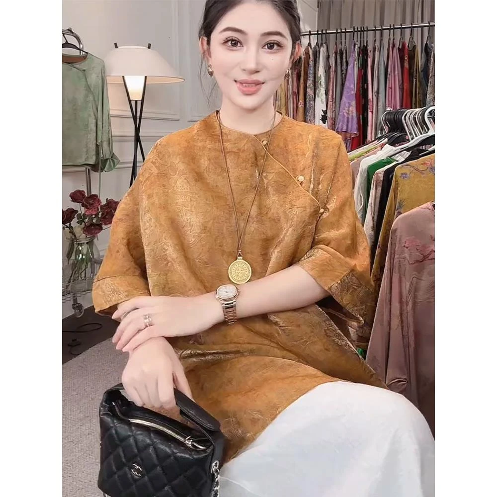 2025年早秋新款独特新中式国风上衣年轻款复古改良唐装高级感小衫