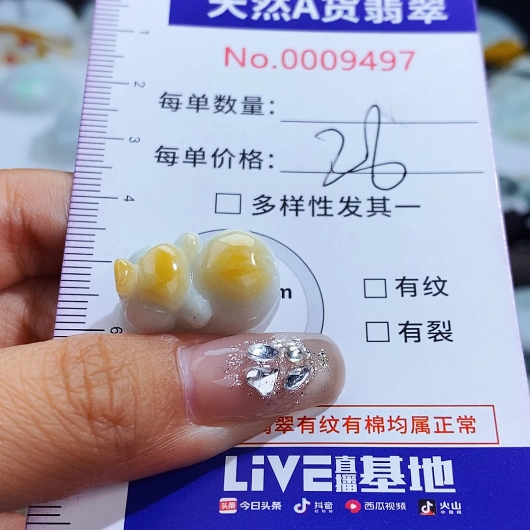 翡翠未镶嵌毛衣链9497