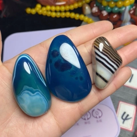 玛瑙/玉髓珠宝奇石未镶嵌用****5打孔不退不换