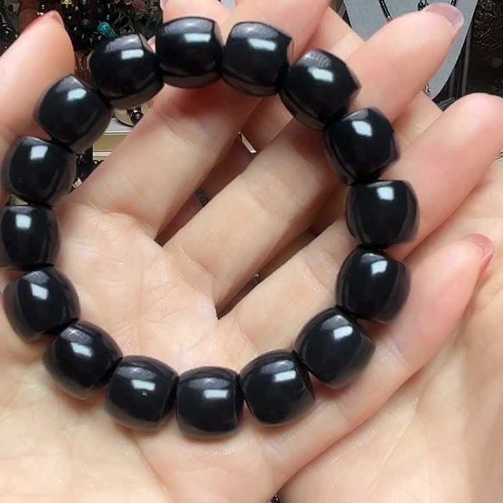 好***临和田玉（墨玉）未镶嵌颈饰卡14直切高羊脂