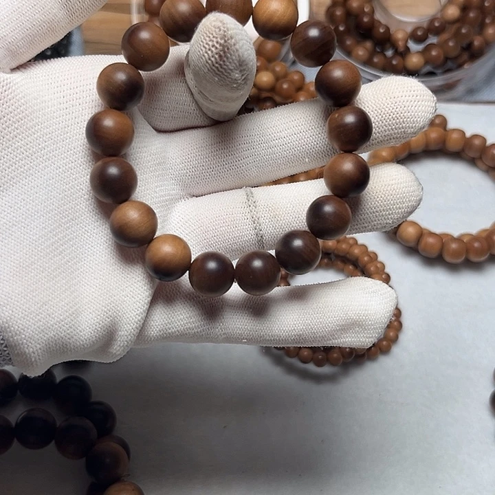 檀香木手串/手链印度迈索尔老山檀香1.2横纹