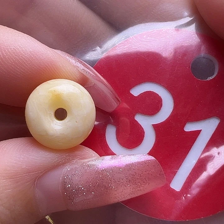 未镶嵌蜜蜡裸石微花粉11mm墩子