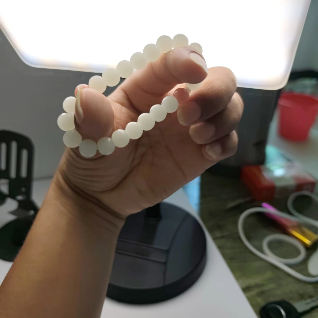白白净净精美时尚月光简约手串diy手工配件