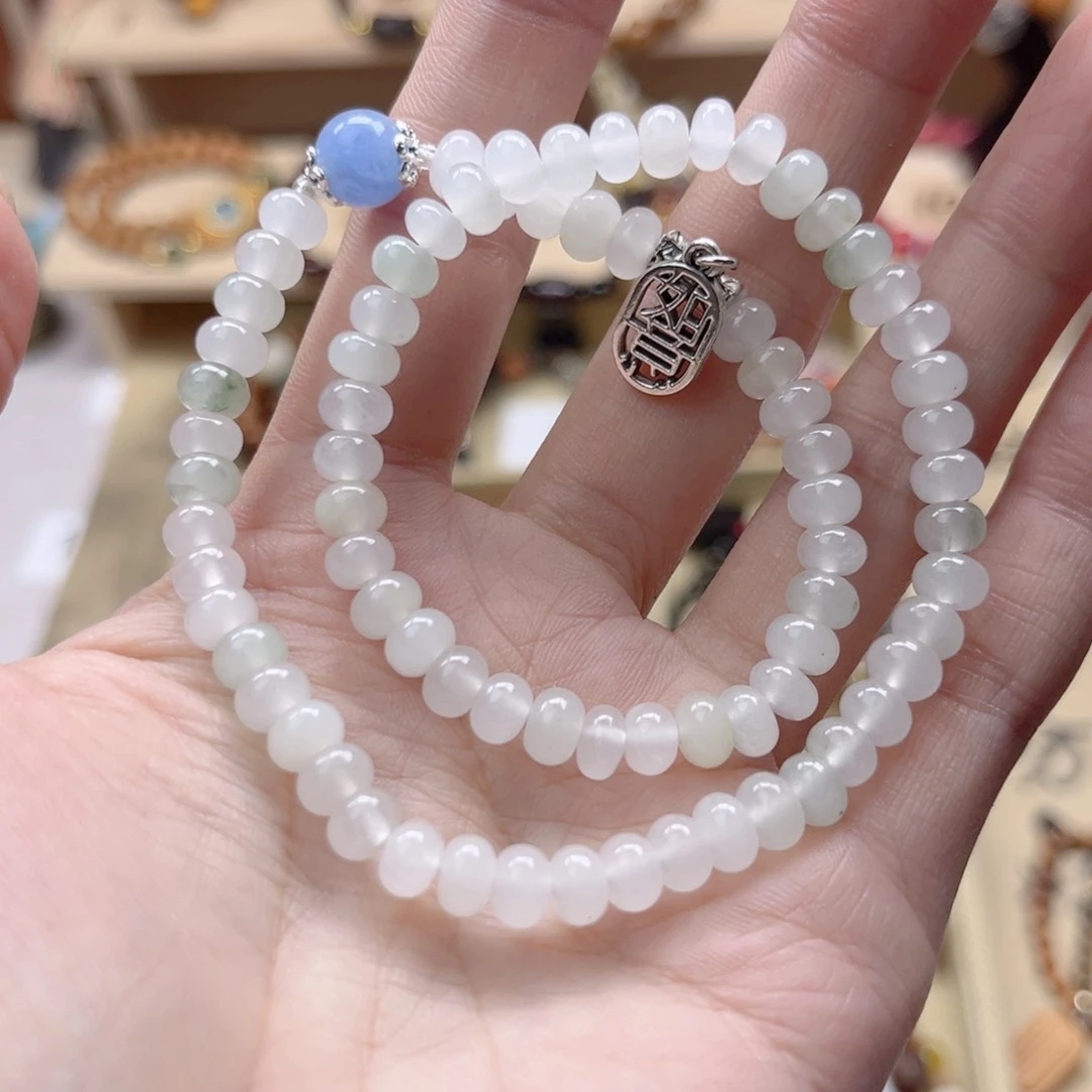 白玉菩提吊坠白玉菩提单圈双