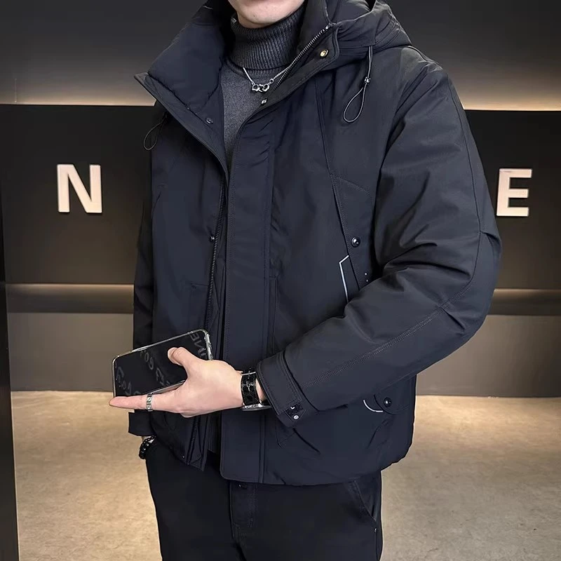 CQV户外男士羽绒服冬季加厚新款潮牌高级感防寒服工装冲锋外套男