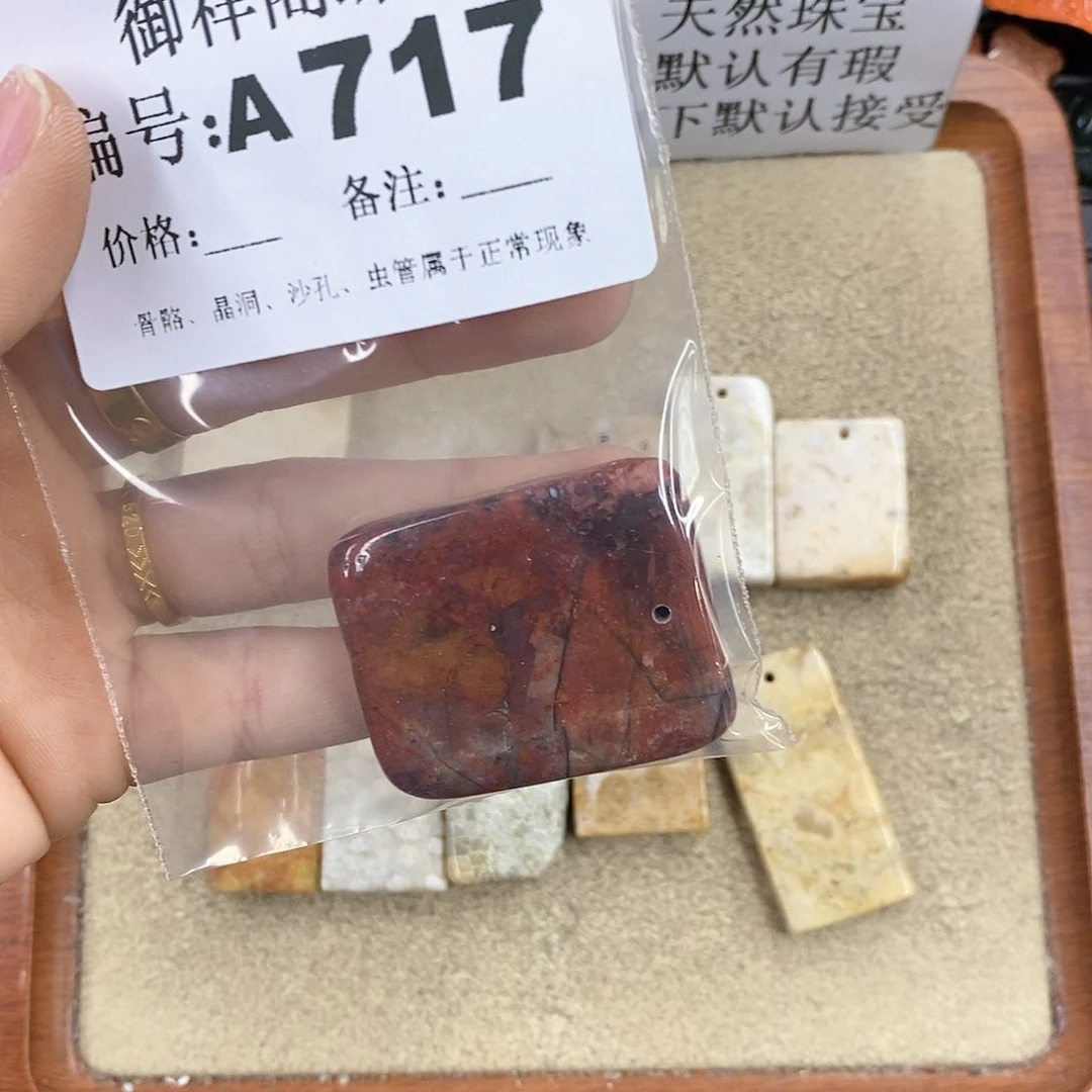 硅化珊瑚（珊瑚玉）颈饰未镶嵌飘