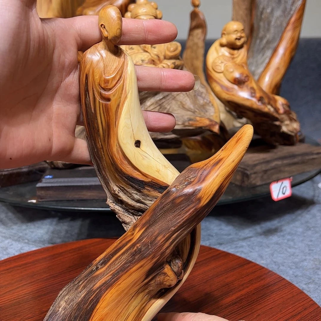 柏木崖柏摆件手把件