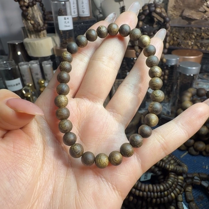 沉香沉香碎屑06圆珠海南莺歌绿单圈