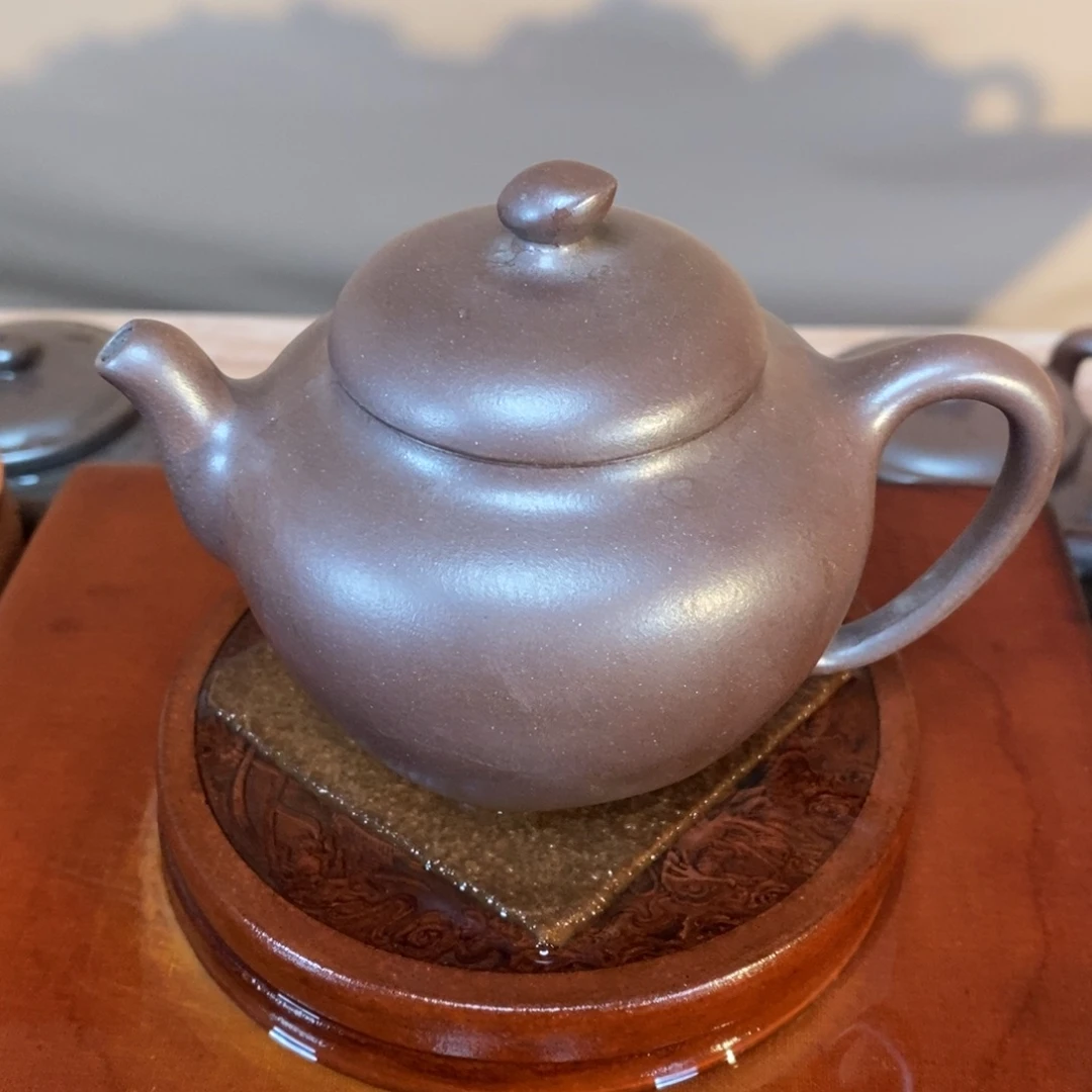 茶壶紫砂高端200cc紫泥异型古
