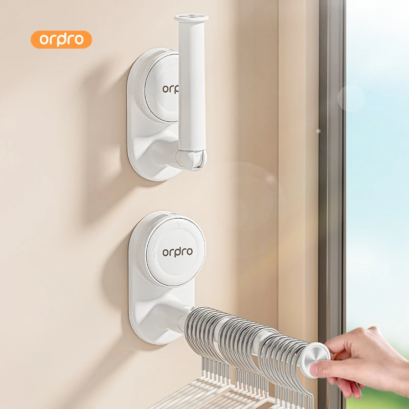 衣架收纳架吸盘免打孔伸缩杆大容量可伸缩壁挂多功能衣柜门阳台