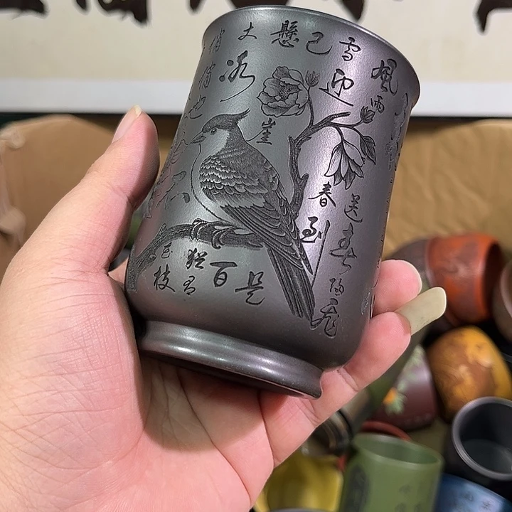 茶杯紫砂全手工紫砂主人杯