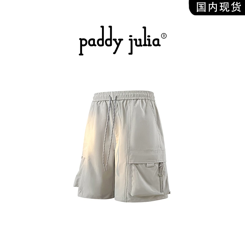 Paddy julia工装短裤男款夏季薄款美式多口袋休闲情侣运动五分裤