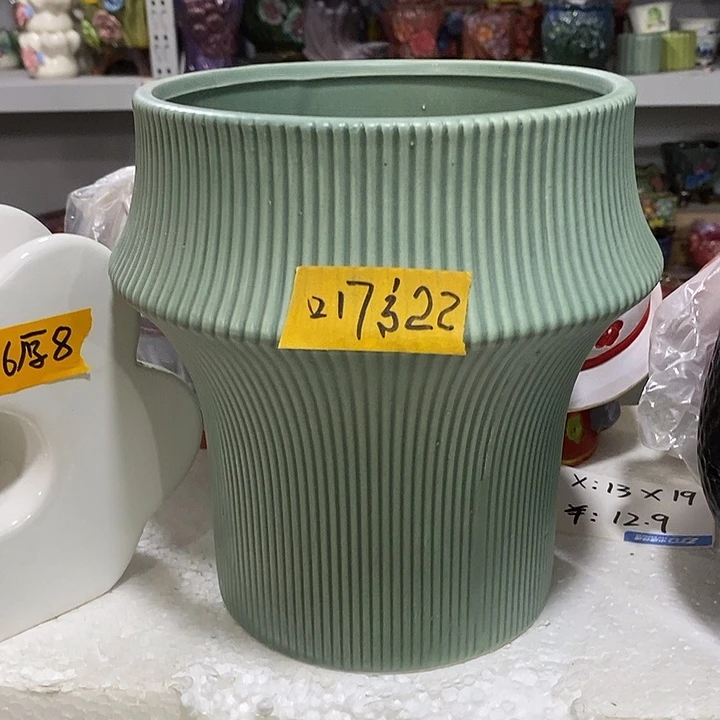 摆件陶盆有孔 微瑕介意勿拍