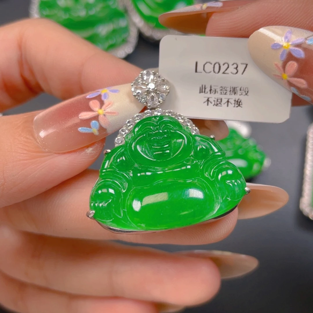 【闪购商品】颈饰银S925镶嵌翡翠翡翠