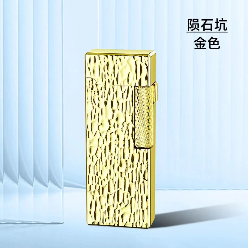 762 窄机个性双火金属创意打火机 陨石坑