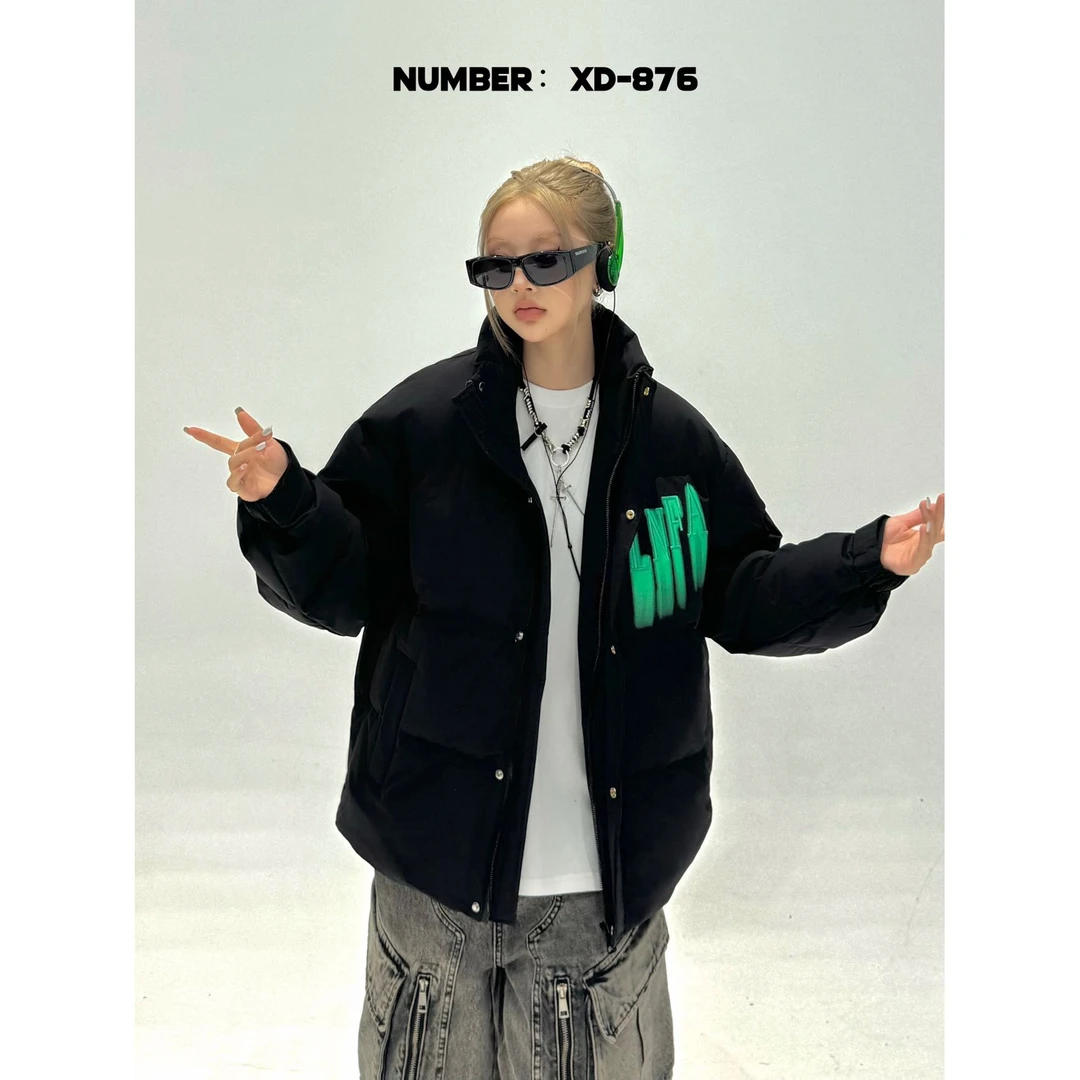 XD-876短款立领时尚帅气休闲加厚男士韩版秋冬季潮流青年外套