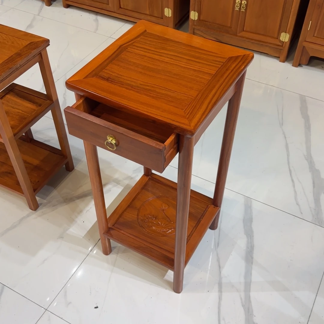 花梨木类成套家具刚果花梨35✖️35高80抽屉花架