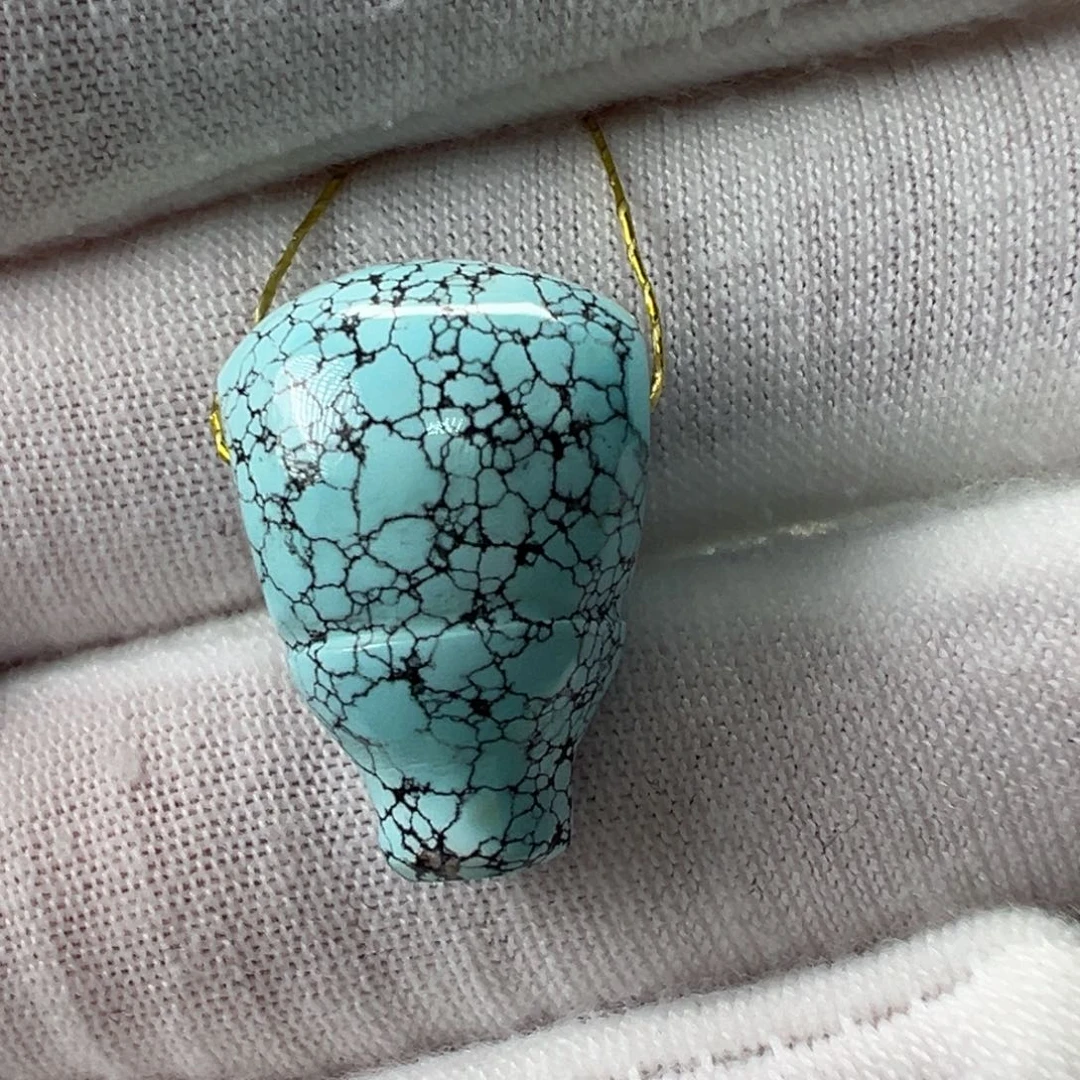未镶嵌绿松石三通 13.4mm