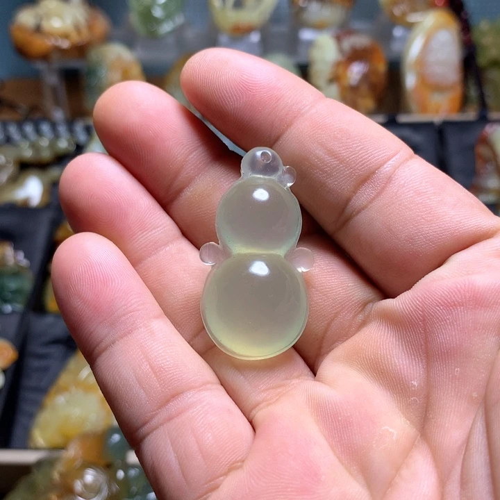 蛇纹石玉合金颈饰